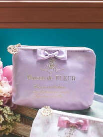 Maison de FLEUR リボンサテンティッシュケース メゾン ド フルール バッグ その他のバッグ ブラック パープル レッド