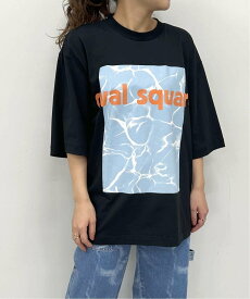 【SALE／30%OFF】U by SPICK&SPAN 【OVAL SQUARE / オーヴァルスクエア】 Fluis SS Tee ユーバイスピックアンドスパン トップス カットソー・Tシャツ ブラック【送料無料】