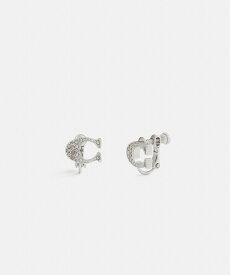 COACH OUTLET シグネチャー クリップ オン イヤリング コーチ　アウトレット アクセサリー・腕時計 ピアス シルバー【送料無料】