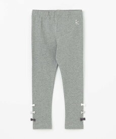 組曲 KIDS 【110-140cm】ストレッチ天竺 レギンス クミキョク 靴下・レッグウェア レギンス・スパッツ グレー ブラック