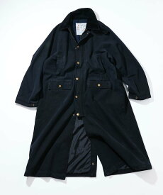 【SALE／55%OFF】NAUTICA クラッシュド ダックロングコート ヴィンテージ 25AW フリークスストア ジャケット・アウター ステンカラーコート ブラック ベージュ【送料無料】