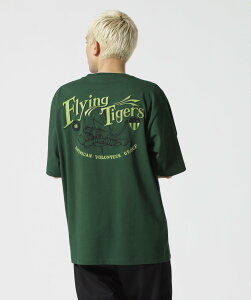 AVIREX hJ TVc tCO ^CK[X / EMBROIDERY T-SHIRT FLYING TIGERS ABbNX gbvX Jbg\[ETVc O[ bh zCg ubN u[yz