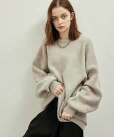 【SALE／50%OFF】JUNRed シャドーフラワージャガードニット ジュンレッド トップス ニット ベージュ ブルー レッド