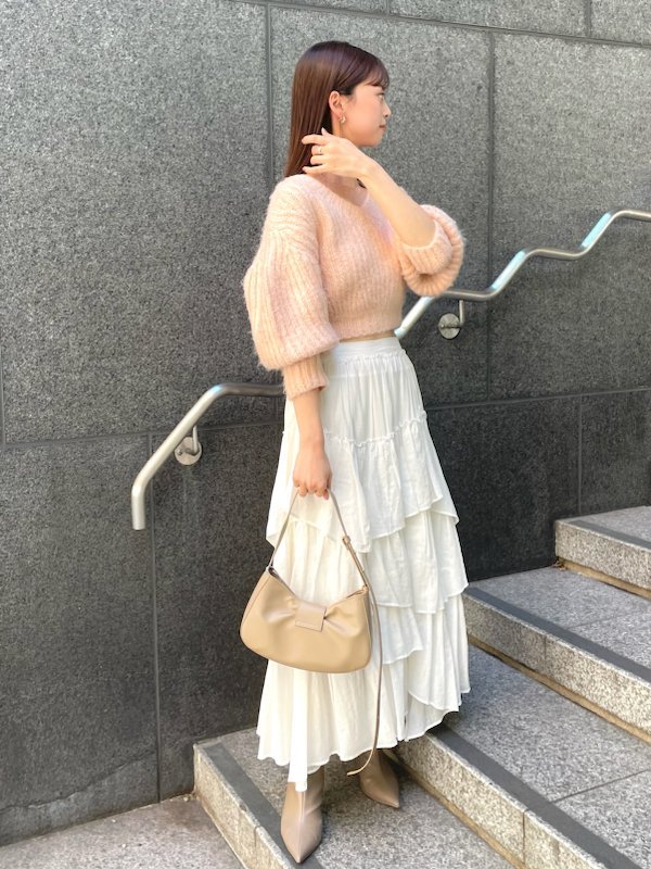 SNIDEL｜コットンティアードボリュームスカート | Rakuten Fashion