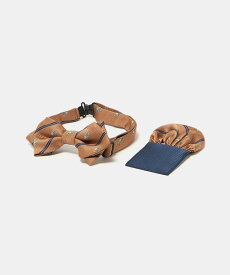 UNITED ARROWS green label relaxing ボウタイ チーフ セット(クレスト) / キッズ 手洗い可能 ユナイテッドアローズ グリーンレーベルリラクシング スーツ・フォーマル ネクタイ・蝶ネクタイ オレンジ ワインレッド
