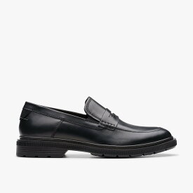 Clarks Burchill Penny クラークス シューズ・靴 ローファー ブラック【送料無料】
