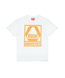 【SALE／62%OFF】DIESEL DIESEL ディーゼル Kids & Junior ブランドロゴ半袖Tシャツカットソー シフォン トップス カットソー・Tシャツ ホワイト【送料無料】