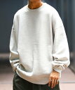 【SALE／30%OFF】FREAK'S STORE 12oz ヘビーウェイト ビッグシルエット クルーネックスウェット 【限定展開】 24AW フリークスストア トップス スウェット・トレーナー グリーン ブラウン ブラック グレー ネイビー レッド イエロー