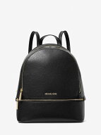 【SALE／72%OFF】MICHAEL KORS RHEA ZIP ぺブル レザー バックパック ミディアム マイケルコース マイケ…