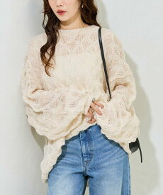 FREAK'S STORE ポコポコ ニット プルオーバー【限定展開】 25AW フリークスストア トップス ニット ベージュ グレー レッド グリーン【送料無料】