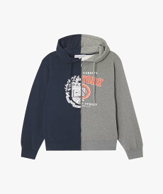 【SALE／50%OFF】A.P.C. A.P.C. Marc Jacobs. The Split Crest Zip-Up Hoodie アー・ぺー・セー トップス パーカー・フーディー ネイビー【送料無料】