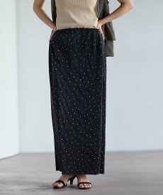 【SALE／45%OFF】LEPSIM 《セルフカット可能》プリーツスカート レプシィム スカート ロング・マキシスカート ブラック