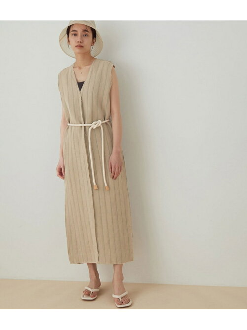 Adam Et Rope セットアップ対応 ストライプリネンワンピース Rakuten Fashion 楽天ファッション 旧楽天ブランド アベニュー Cg4510