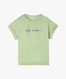 To b. by agnes b. WT13 TS マカロンロゴTシャツ アニエスベー トップス カットソー・Tシャツ グリーン【送料無料】