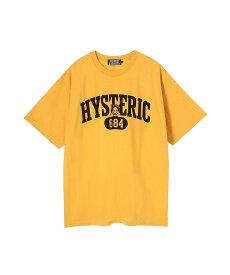 HYSTERIC GLAMOUR EVIL COLLEGE Tシャツ ヒステリックグラマー トップス カットソー・Tシャツ ブラック ホワイト イエロー【送料無料】