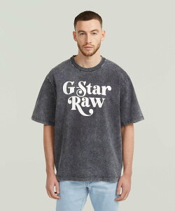 �ySALE�^40%OFF�zG-Star RAW �y�����V���b�v�zUNISEX FOXY BOXY T-SHIRT/�I�[�o�[�_�C�O���t�B�b�N���ST�V���c �W�[�X�^�[���D �g�b�v�X �J�b�g�\�[�ET�V���c �O���[�y���������z