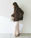 Mink-like fauxfurピーコート