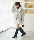 Mink-like fauxfurピーコート