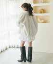 Mink-like fauxfurピーコート