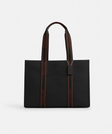 【SALE／77%OFF】COACH OUTLET 【公式】ラージ スミス トート コーチ　アウトレット バッグ トートバッグ ブラック【送料無料】