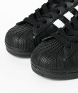 BEAMS|adidas / SUPERSTAR 2 BLACK|メンズ シューズ スニーカー|アディダス スーパースター|スリーストライプ シェルトゥ|定番モデル ストリート スポーツ|ブラック