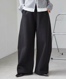 【SALE／22%OFF】Ranan Ranan/(W)裏起毛カーブスウェットパンツ ラナン パンツ ジャージ・スウェットパンツ グレー ブラック ホワイト