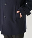 「NEW ON COAT」ウール/Nショートステンカラーコート