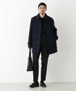 「NEW ON COAT」ウール/Nショートステンカラーコート
