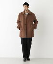 「NEW ON COAT」ウール/Nショートステンカラーコート