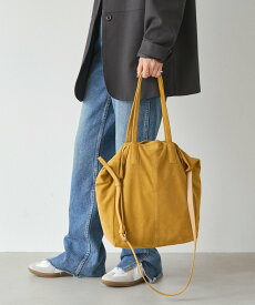 russet スエード2WAYトートバッグ ラシット バッグ トートバッグ イエロー グレー【送料無料】