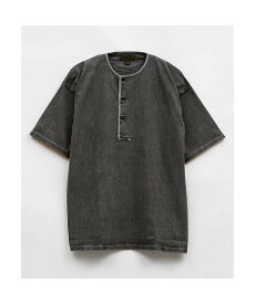 Nigel Cabourn MAN / 7.8オンス ヘンリーTシャツ - ピグメント ナイジェル・ケーボン トップス カットソー・Tシャツ グレー カーキグリーン【送料無料】