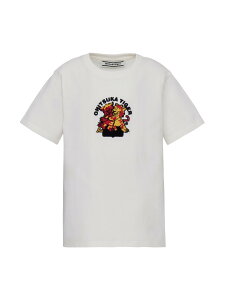 Onitsuka Tiger �y�����V���b�v�zKIDS GRAPHIC TEE �I�j�c�J�^�C�K�[ �g�b�v�X �J�b�g�\�[�ET�V���c ���b�h �z���C�g�y���������z