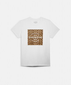 【SALE／40%OFF】COACH OUTLET 【公式】シグネチャー Tシャツ コーチ　アウトレット トップス カットソー・Tシャツ ホワイト【送料無料】