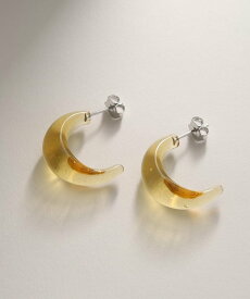 【SALE／50%OFF】THE SHOP TK ガラスフープピアス ザ ショップ ティーケー アクセサリー・腕時計 ピアス ホワイト グリーン イエロー