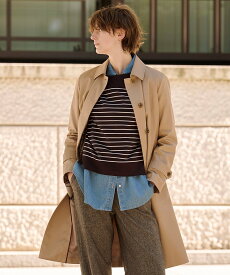 J.PRESS LADIES L コンパクトギャバ ステンカラー コート ジェイプレス ジャケット・アウター ステンカラーコート ベージュ【送料無料】