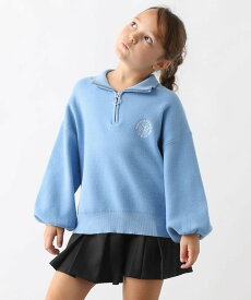 【SALE／50%OFF】GLOBAL WORK メルティハーフZIPニットプルオーバー/キッズ/593432 グローバルワーク トップス ニット ブルー ホワイト