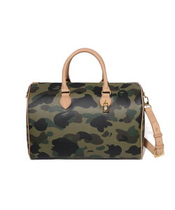 A BATHING APE 1ST CAMO BOSTON BAG �A �x�C�V���O �G�C�v �o�b�O �{�X�g���o�b�O �O���[���y���������z