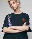 【SALE／20%OFF】rehacer rehacer:Bloom reply S/S レアセル トップス カットソー・Tシャツ ブラック ホワイト【送料無料】