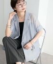 【新色追加!/WEB限定】半袖シアーテーラードジャケット