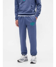 GAP (U)Gap × ディズニー リラックスフィット GAPロゴ ジョガーパンツ ギャップ パンツ ジャージ・スウェットパンツ ブラック グレー ブルー【送料無料】