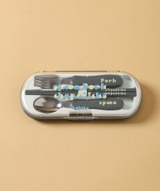 LAKOLE 【らこれキッズ】ブロックロゴカトラリートリオセット ラコレ 食器・調理器具・キッチン用品 カトラリー