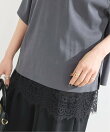 《2枚セット》手洗い可 / レースキャミ付きフィブリルブラウス