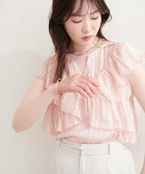 【SALE／56%OFF】natural couture スキッパーフリルブラウス ナチュラルクチュール トップス シャツ・ブ…