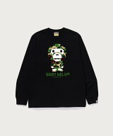 A BATHING APE ABC CAMO BABY MILO LS TEE ア ベイシング エイプ トップス カットソー・Tシャツ ホワイト…