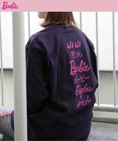 【SALE／20%OFF】VENCE share style Barbie バックプリントT ヴァンス エクスチェンジ トップス カットソー・Tシャツ ネイビー ホワイト ブルー【送料無料】