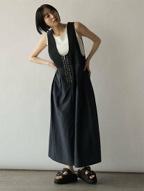 【SALE／29%OFF】RADIATE 2WAYロゴテープジャンパースカート ラシュッド ワンピース・ドレス ジャンパースカート ネイビー ブラック【送料無料】