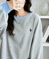 【SALE／20%OFF】GeeRA 【U.S.POLOASSN.】オーバーサイズワッフルスウェット ジーラ トップス スウェット…