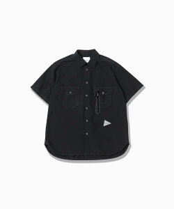 and wander CORDURA typewriter SS shirt �A���h�����_�[ �g�b�v�X �V���c�E�u���E�X �O���[�� �z���C�g �u���b�N�y���������z