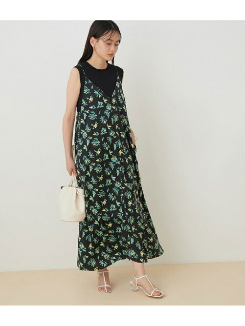 Adam Et Rope アウトレット店舗 Web限定 ボタニカルフラワープリントキャミワンピース Rakuten Fashion 楽天ファッション 旧楽天ブランドアベニュー Cg4516