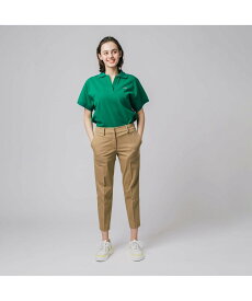 【SALE／50%OFF】LACOSTE 撥水テーパードクロップドチノパンツ ラコステ パンツ チノパンツ ベージュ ネイビー【送料無料】